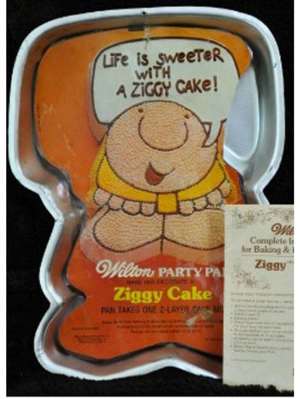 Cake Pan Wilton Ziggy Baking Pan 502-7628, 1978 Wilton Instructions